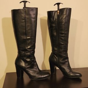 Ann Taylor black side zip boots -9M